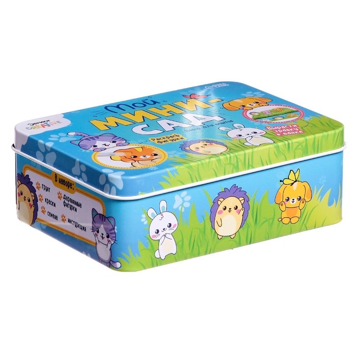 Набор для опытов «Мой мини-сад: Зверята», вырасти травку Набор для опытов «Мой мини-сад: Зверята», вырасти травку