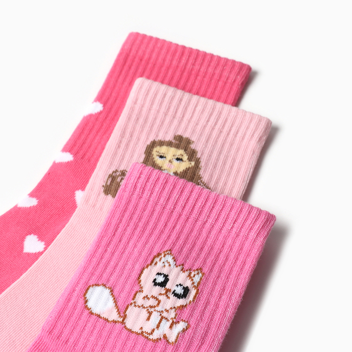 Подарочный набор термос и носки 3 пары KAFTAN "Красотка", р. 36-37 (22-24 см)