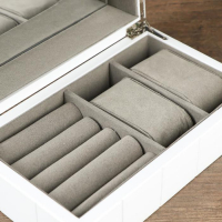 Шкатулка дерево "Шарм" белая 20,5х8х12 см