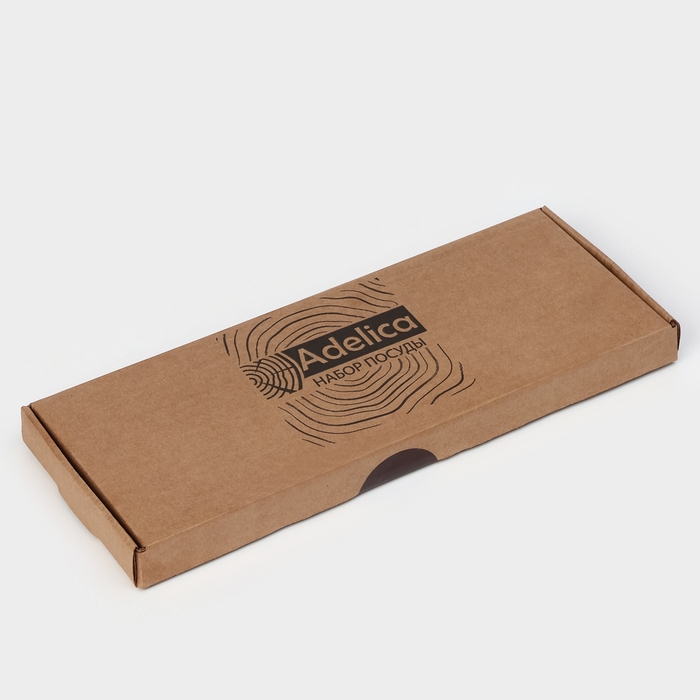 Менажница Adelica &laquo;Светофор&raquo;, 3 секции, 30&times;10&times;1,8 см, пропитана минеральным маслом, в подарочной коробке, берёза