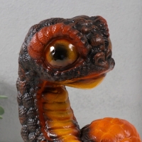 Новогодняя копилка "Змейка Гумми"  22 х 16 х 18 см, коричнево-оранжевый