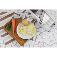 Овощерезка Magistro Stormy, с контролируемым углом нарезания, нержавеющая сталь, 35&times;15&times;14 см, цвет белый