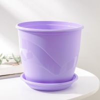 Горшок для цветов с поддоном &laquo;Венеция&raquo;, 3,1 л, d=19 см, цвет лаванда
