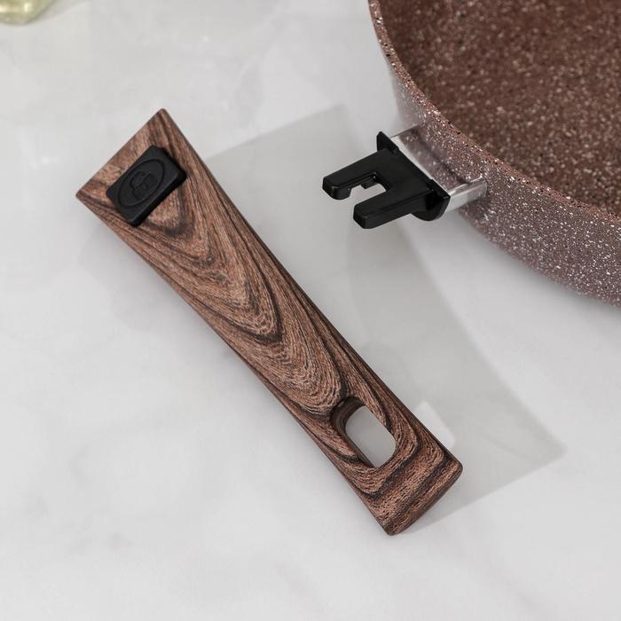 Сковорода Доляна «Брауни», d=26 см, съёмная ручка, антипригарное покрытие, индукция Сковорода Доляна «Брауни», d=26 см, съёмная ручка, антипригарное покрытие, индукция