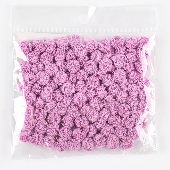 Набор деталей для декора &laquo;Бомбошки&raquo;, 100 шт., размер одной шт. &mdash; 1 см, цвет фиолетовый