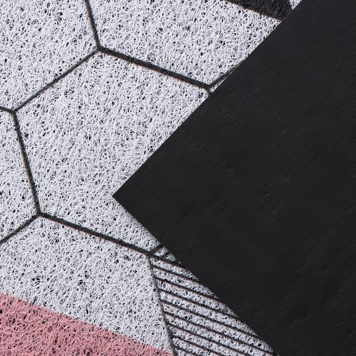 Коврик придверный грязезащитный Доляна &laquo;Соты&raquo;, вырезной, 80&times;120 см