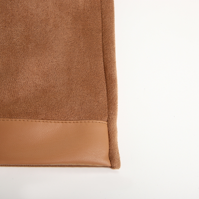 Перчатки женские, безразмерные, без утеплителя, цвет бежевый