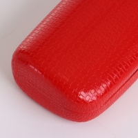 Футляр для очков на хлопушке, длина 15 см, цвет красный