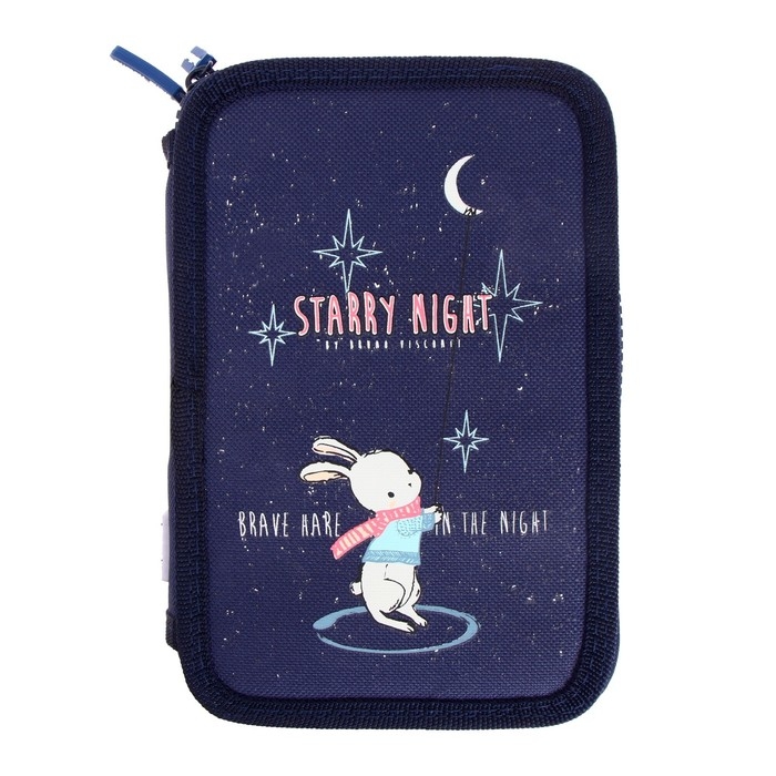 Рюкзак каркасный 38 х 30 х 20 см, + пенал, Bruno Visconti Рюкзак каркасный 38 х 30 х 20 см, + пенал, Bruno Visconti "Зефирный зайка"