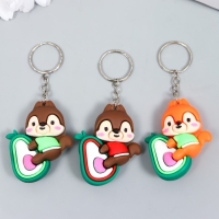 Брелок резина "Белочка на авокадо" МИКС 1,6х4,3х5,2 см Брелок резина "Белочка на авокадо" МИКС 1,6х4,3х5,2 см