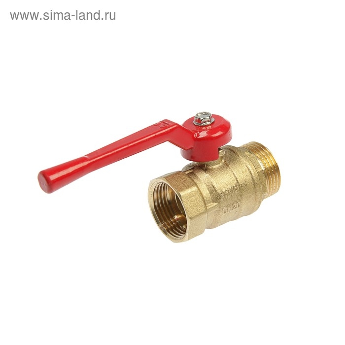 Кран шаровой ZEIN, внутренняя/наружная резьба 3/4", ручка