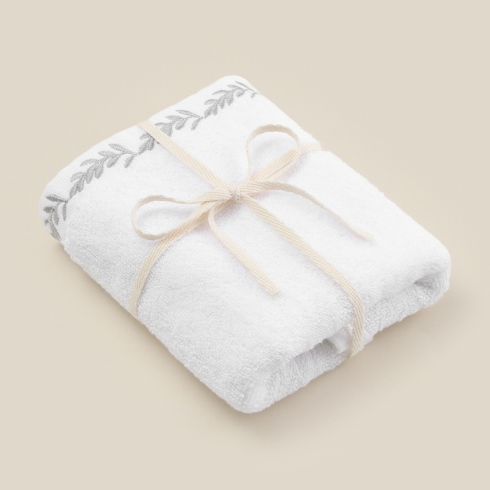 Полотенце махровое SL HOME: Floral Полотенце махровое SL HOME: Floral "Блан де Блан" 100х180 см, 100% хлопок, 550 г/м2