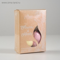 Набор бомбочек для ванн Flowers & Herbs «Сердечки», 4 штуки по 60 г Набор бомбочек для ванн Flowers & Herbs «Сердечки», 4 штуки по 60 г