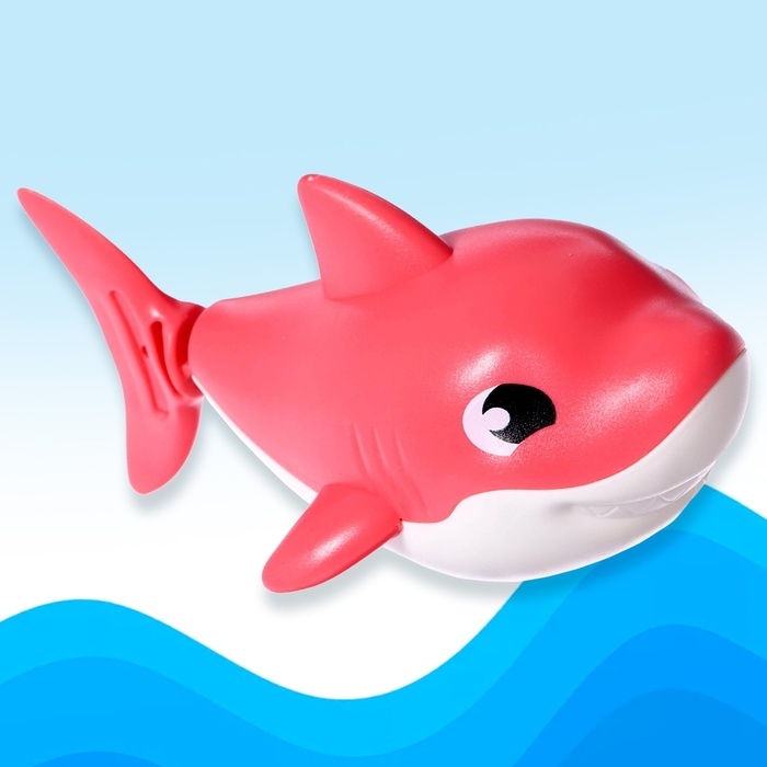 Заводная игрушка водоплавающая &laquo;Акулёнок&raquo;, цвета МИКС