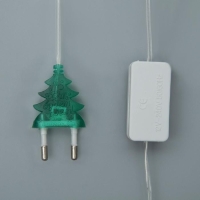 Гирлянда &laquo;Нить&raquo; 2.5 м, IP20, прозрачная нить, 25 LED, свечение RG/RB, мигание, 220 В