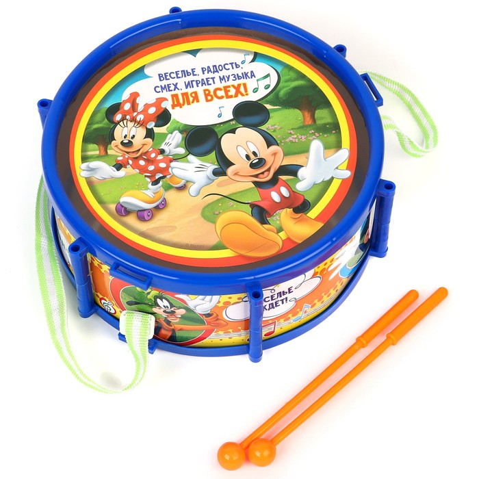 Барабан «Микки Маус и друзья: Весёлые ноты», МИКС Барабан «Микки Маус и друзья: Весёлые ноты», МИКС