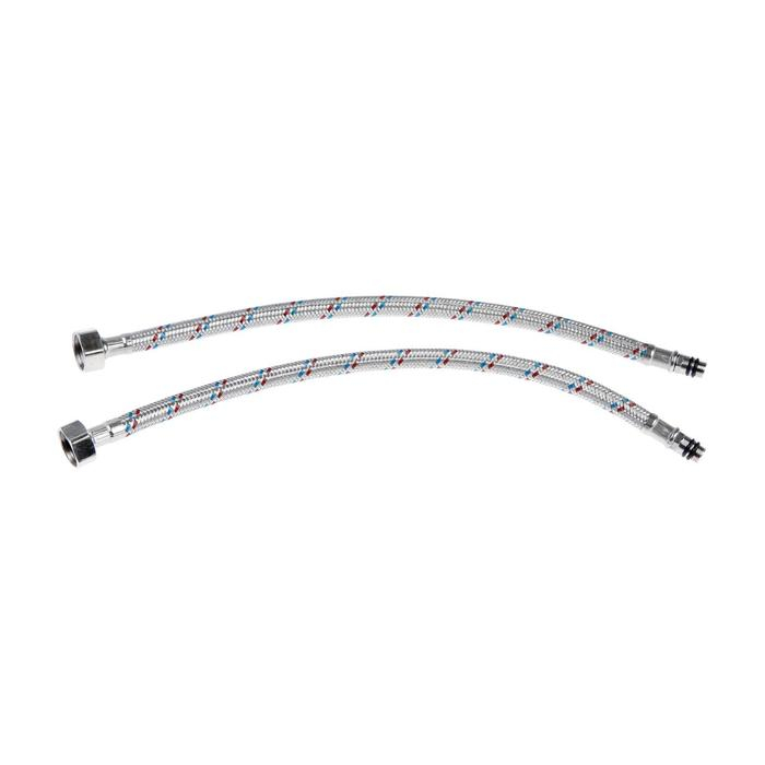 Cмеситель для кухни "Эверест" B58-071F, двухвентильный, высокий излив, на гайке, хром/черный