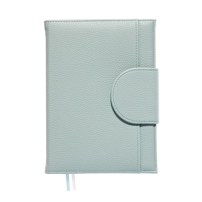 Ежедневник недатированный A5, 160 листов, deVENTE.Contea, твёрдая обложка из искусственной кожи с поролоном, блок 70 г/м2, бирюзовый