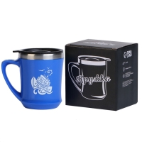 Термокружка, 350 мл, Lifestyle "Только смелым покоряются моря", сохраняет тепло 2 ч Термокружка, 350 мл, Lifestyle "Только смелым покоряются моря", сохраняет тепло 2 ч