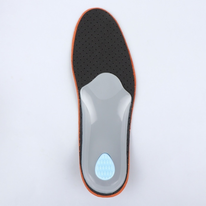 Стельки для обуви, амортизирующие, дышащие, с жёстким супинатором, р-р RU 44 (р-р Пр-ля 44), 28 см, пара, цвет коричневый