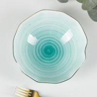 Салатник фарфоровый Доляна «Млечный путь», 700 мл, d=17,5 см, цвет бирюзовый Салатник фарфоровый Доляна «Млечный путь», 700 мл, d=17,5 см, цвет бирюзовый