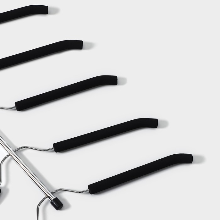 Плечики - вешалки для одежды Доляна, 40&times;50 см, многоуровневая, антискользящее покрытие, цвет МИКС