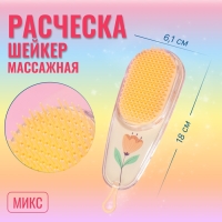 Расчёска - шейкер «LOOK», 6,1 × 18 см, рисунок МИКС Расчёска - шейкер «LOOK», 6,1 × 18 см, рисунок МИКС