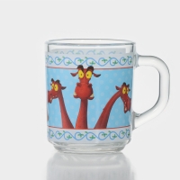 Кружка стеклянная «Три Богатыря», 230 мл Кружка стеклянная «Три Богатыря», 230 мл