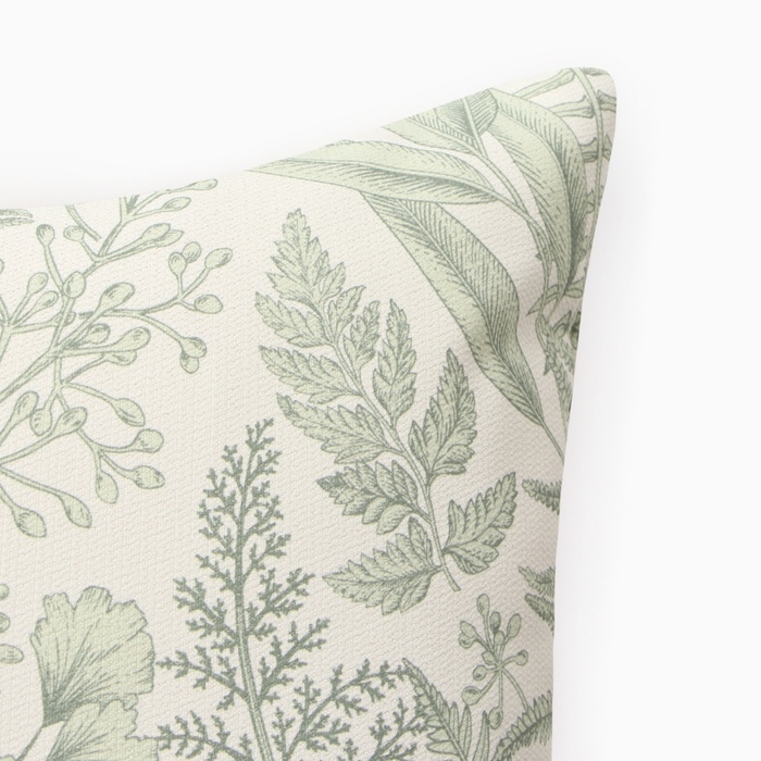 Подушка Этель "Листва" 40*60 см, цв.зеленый, 100% полиэстер