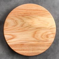 Менажница деревянная "Круглая", с разделочной доской, d=30 см, массив ясеня Менажница деревянная "Круглая", с разделочной доской, d=30 см, массив ясеня