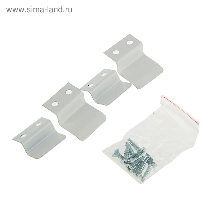 Крепление для москитной сетки, металлическое, белое Крепление для москитной сетки, металлическое, белое