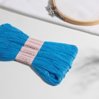 Нитки мулине «Blanc», 8 ± 1 м, 6 шт, цвет ярко-голубой №996 Нитки мулине «Blanc», 8 ± 1 м, 6 шт, цвет ярко-голубой №996