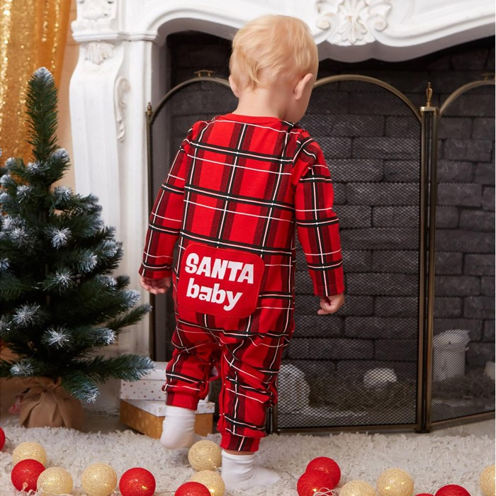 Комбинезон Крошка Я Комбинезон Крошка Я "Santa baby", рост 62-68 см, красный