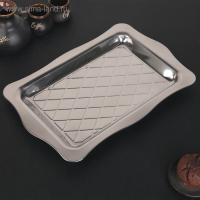 Поднос из нержавеющей стали, 42&times;28&times;3 см, цвет серебряный