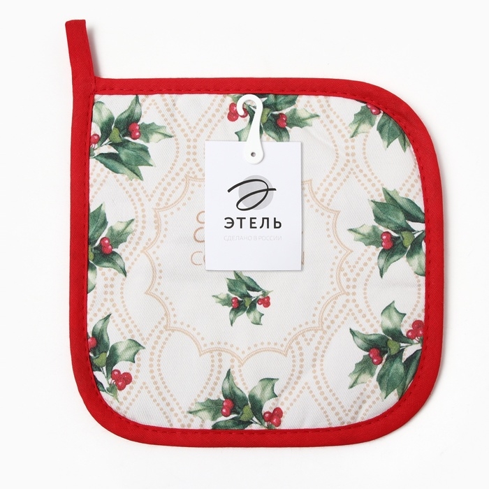 Новый год. Прихватка Этель Сhristmas melody саржа, 19х19см,100% хл,ватин 250г/м2 Новый год. Прихватка Этель Сhristmas melody саржа, 19х19см,100% хл,ватин 250г/м2