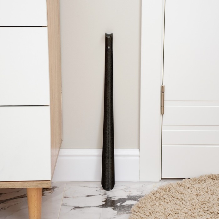 Ложка для обуви, 55 см, толщина 1,5 мм, цвет бронза антик