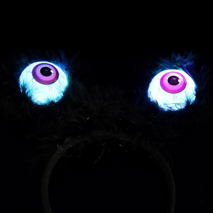 Карнавальный ободок &laquo;Глазки&raquo;, световой