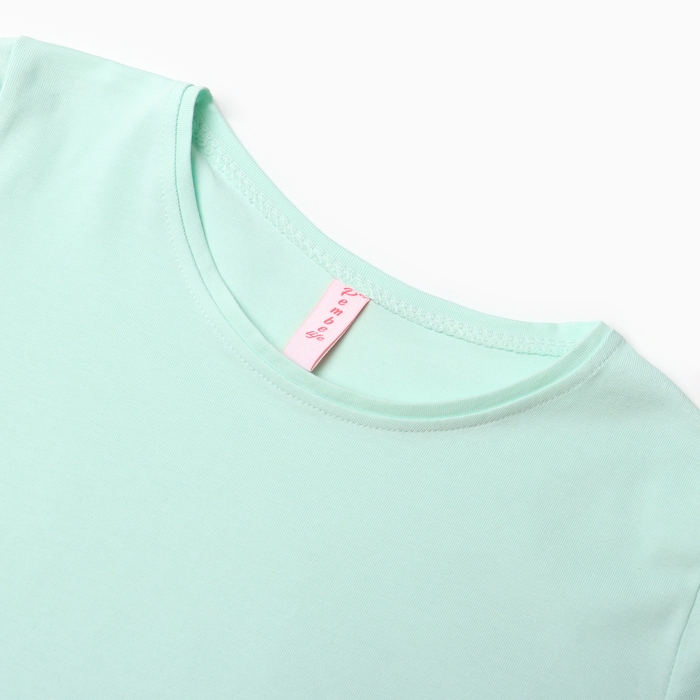 Лонгслив для девочки, цвет мята, рост 152 см Лонгслив для девочки, цвет мята, рост 152 см