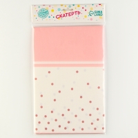 Скатерть «Конфетти», розовый цвет, 120х180 см Скатерть «Конфетти», розовый цвет, 120х180 см