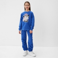 Свитшот детский MINAKU, цвет синий, рост 110 см Свитшот детский MINAKU, цвет синий, рост 110 см