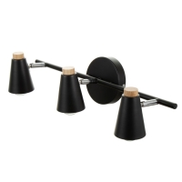 Спот "Конус" 3х40Вт Е27 черный 50х17х17 см Спот "Конус" 3х40Вт Е27 черный 50х17х17 см