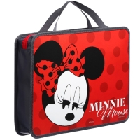 Папка с ручками А4, 33х26х7,5 см, пластик, Минни Маус Папка с ручками А4, 33х26х7,5 см, пластик, Минни Маус