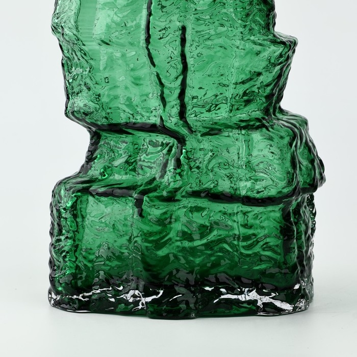 Ваза для цветов &laquo;Маунтин грин&raquo; из зеленого стекла 25&times;15,5&times;15,5 см