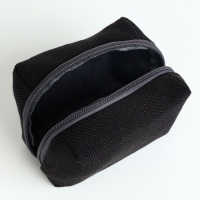 Косметичка дор Одноцвет, 13*6*9, отд на молнии, подкладка, черный Косметичка дор Одноцвет, 13*6*9, отд на молнии, подкладка, черный