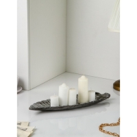 Органайзер &laquo;Лист&raquo;, полистоун, цвет серебро