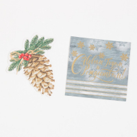 Набор подарочный Этель "С Новым годом" полотенце 30х60см и аксессуары (4 предм)