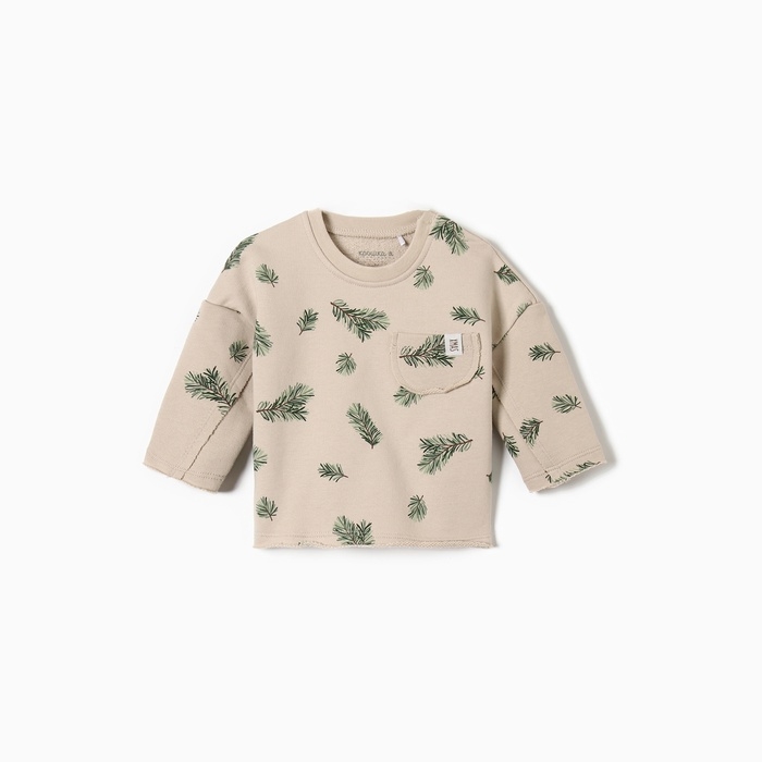 Новый год. Джемпер Крошка Я Новый год. Джемпер Крошка Я "Еловые веточки", рост 62-68 см