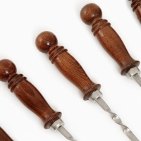 Набор с шампурами подарочный "Шафран", 6 шт, рабочая часть - 50 см Набор с шампурами подарочный "Шафран", 6 шт, рабочая часть - 50 см