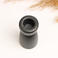 Подсвечник "Лунд" черный глянец, 4х4х8см