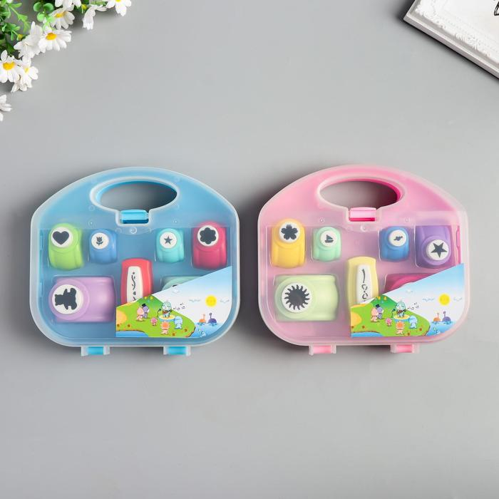 Набор фигурных дыроколов в сундучке (набор 7 шт) МИКС 17х19х4,5 см Набор фигурных дыроколов в сундучке (набор 7 шт) МИКС 17х19х4,5 см